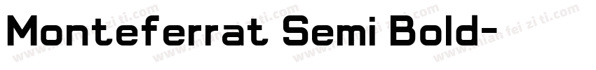 Monteferrat Semi Bold字体转换